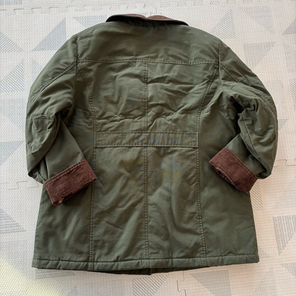 L.L. Bean Women’s Green Quilted Barn Coat Size Large Reg - Picture 2 of 8